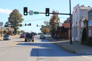 Main Street in O'Fallon, Missouri via Missouri BIke Fed