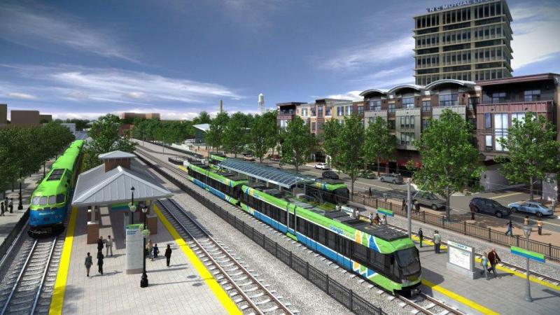 Light rail between Chapel Hill and Durham, North Carolina, is expected to draw 26,000 riders a day. Image: Triangle Transit