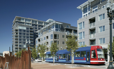Transit oriented development in Portland's Pearl District. Photo: Smart Growth America