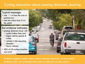 Are cycling training courses giving people good advice? Graphic: Kay Teschke