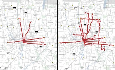 Columbus bus maps