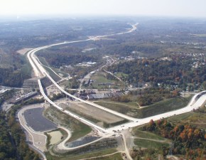 Officials are questioning whether the $2 billion Mon-Fayette Expressway project -- meant to help this struggling part of Appalachia -- would be worth it. Photo: PGHBridges.com
