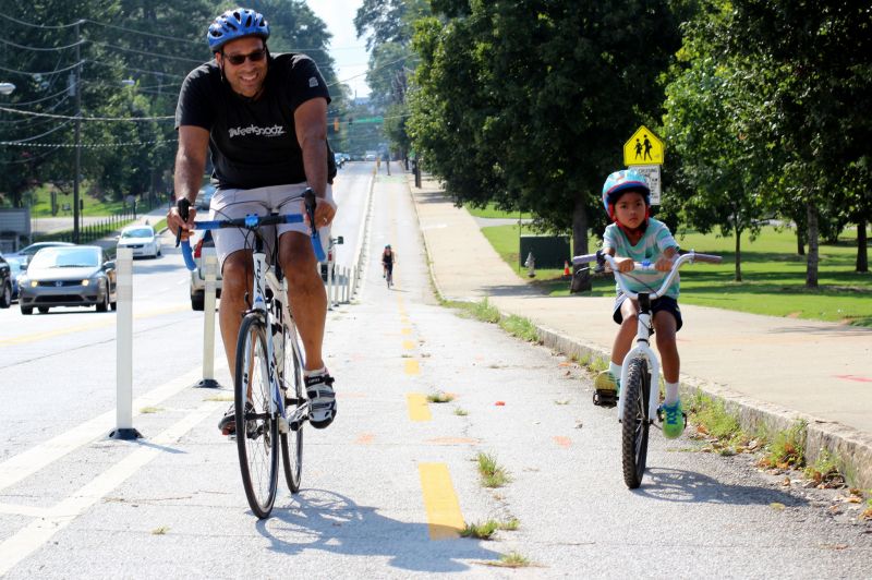 Young girls are as enthusiastic about biking as boys, but many lose interest in biking as they get older. Photo: Cameron Adams/Flickr