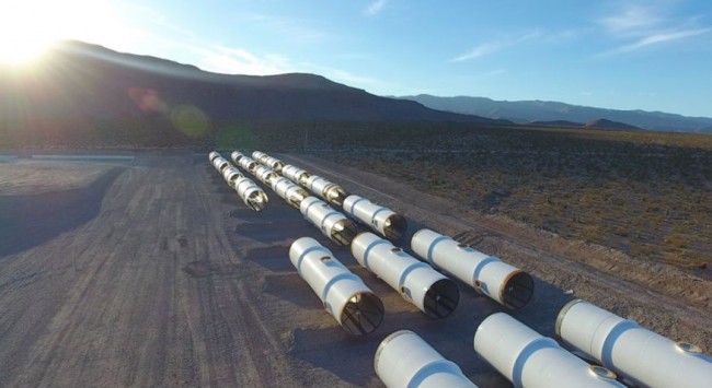 Hyperloop One has 500 meters of "test track" it would like to sell you. Photo: Hyperloop One