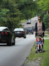 Most Nashville streets don't have sidewalks. But new legislation is going to fill the gaps. Photo:  Shade parade
