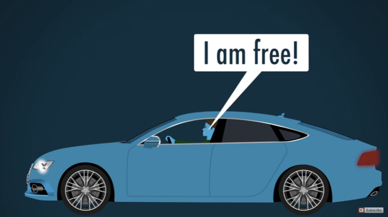 Hey, whatever you've gotta tell yourself to get through the day. Via PragerU/YouTube