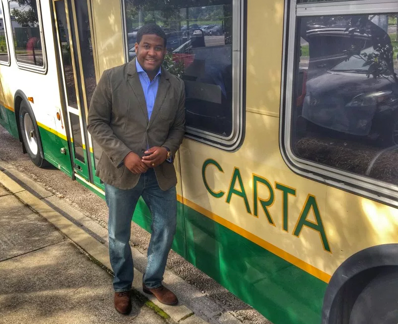 Keith Benjamin wants to ensure that Charleston's bus stops aren't just "a pole and a sign."