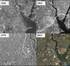 Downtown Bridgeport through the years. Images: UConn via  CNU..org