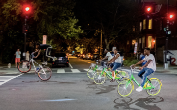 One commenter on a Georgetown listserv urged people to call the cops on dockless bike-share riders. Photo:
