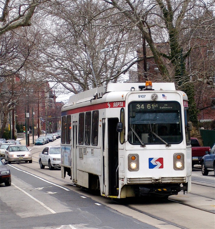 Philadelphia's streetcar system moves a lot of people, but it needs to catch up with modern demands. Photo: Studio 34 Yoga/Twitter