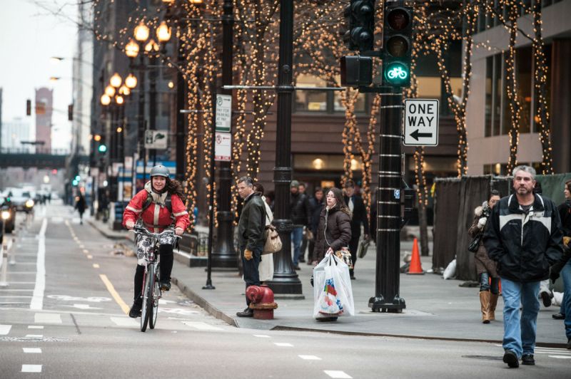 Dearborn Street, Chicago. Photo: Steven E. Gross.