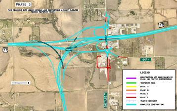 TIGER funds will help build Nebraska's Lincoln South Beltway, including this interchange. Graphic: Nebraska DOT