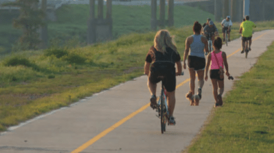 Houston's Bayou Greenways are the start of a low-stress bikeway network. Now other pieces are starting to come together. Photo:  Houston Bike Plan [PDF]
