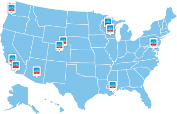 PeopleforBikes Top 10 biking cities contain some surprises. Map: PeopleforBikes