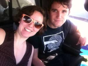 Kirsten Brewer and her brother Tom. Photo: Kirsten Brewer