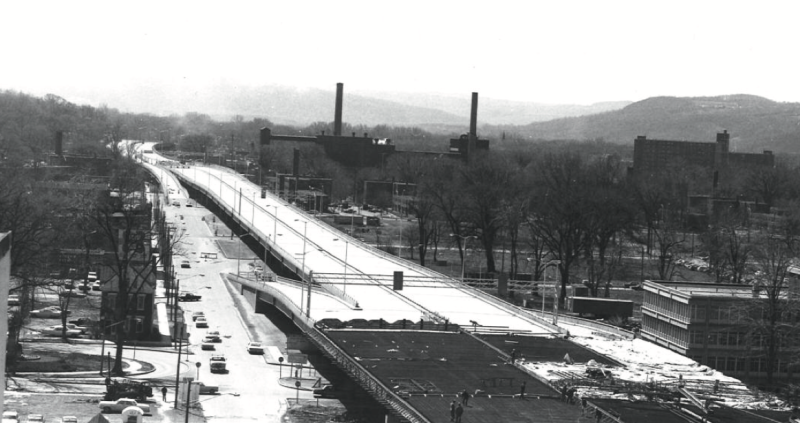 I-81 has been called Syracuse's Berlin Wall. Photo via Make Communities
