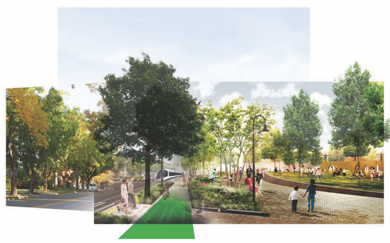 A rendering of what could replace Interstate 275 in Tampa. Image: Josh Frank