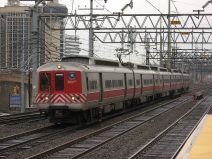 A Metro-North train at the Stamford station. Travel times could decrease if a driver tolling plan is approved. Photo: Adam E. Moreira