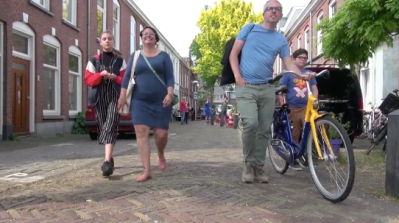 A Dutch woonerf.