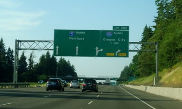 Interstate 5, leading toward Portland. Oregon's plans to widen the highway through Portland's Rose Quarter will only lead to more congestion.