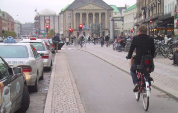 Copenhagen: This is a real bike lane because it doesn't need cars for protection.