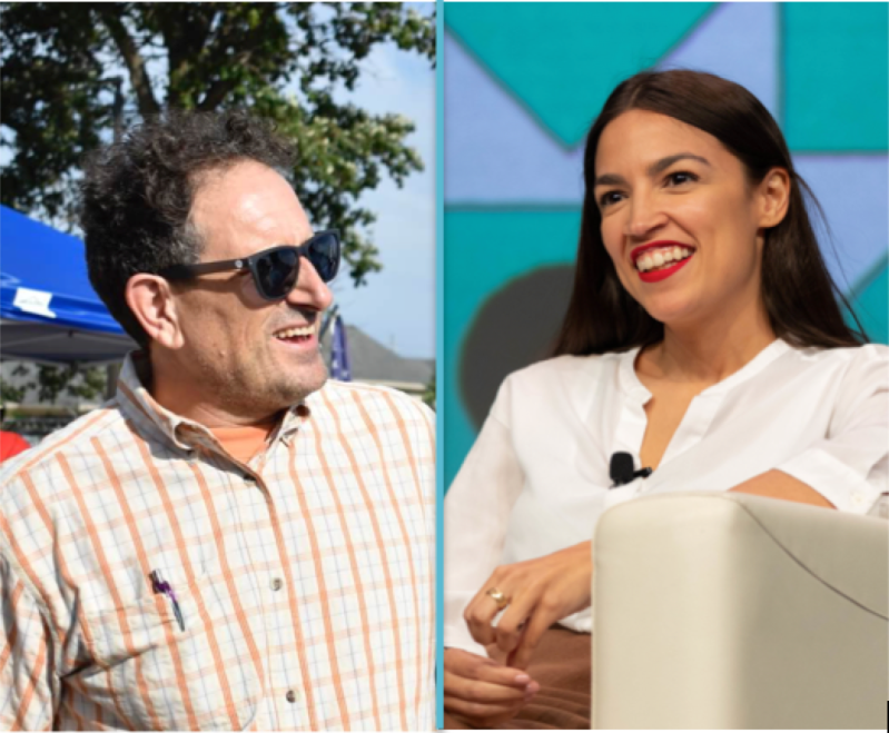 Photo of Andy Levin Via Michigan Advance. Photo of Alexandria Ocasio-Cortez via Creative Commons.
