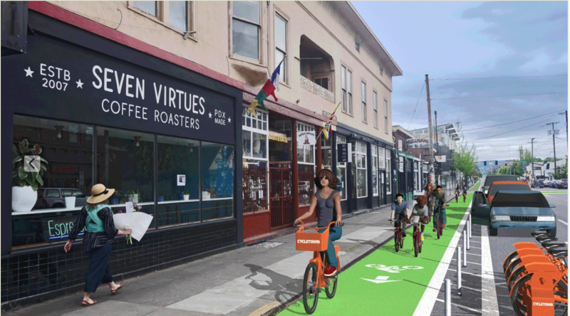 Illustration of what Hawthorne could look like with better infrastructure. Scott Mason.
