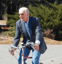 President Jimmy Carter is one of the few policymakers we've ever seen on a bike...or a sidewalk...or a bus. That's a problem — and COVID-19 might help change it. Source: Wikimedia Commons.