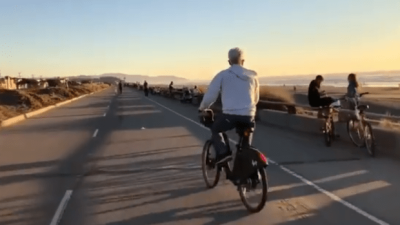 San Francisco's Great Highway after it was given the "freeways to boulevard" treatment in April, 2020. But that was a COVID-era plan that may not be permanent.