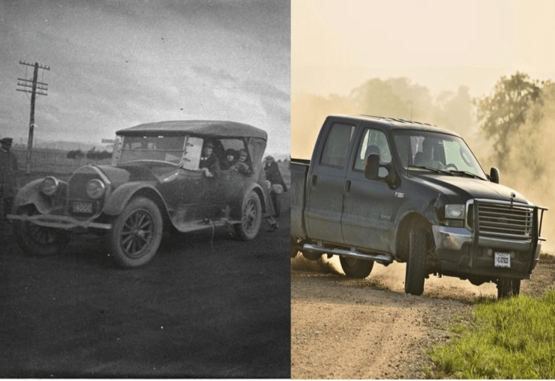 The last time the car crash death rate spiked this much, we were driving Model Ts. Left: Snappygoat via Creative Commons.