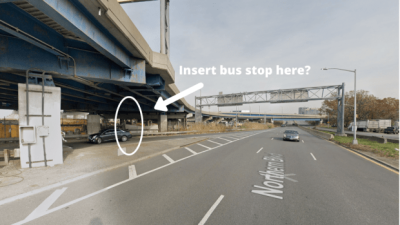 Data might say that there's no reason to improve the quality of this bus stop because no one uses it — except that no one is using it because it's so bad.