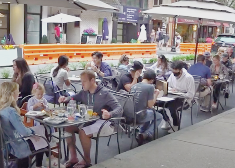 Saving Boston's restaurant industry ... one parking space at a time. Photo: Clarence Eckerson Jr.