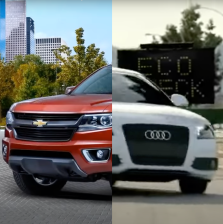 Left: Chevy. Right: Audi.