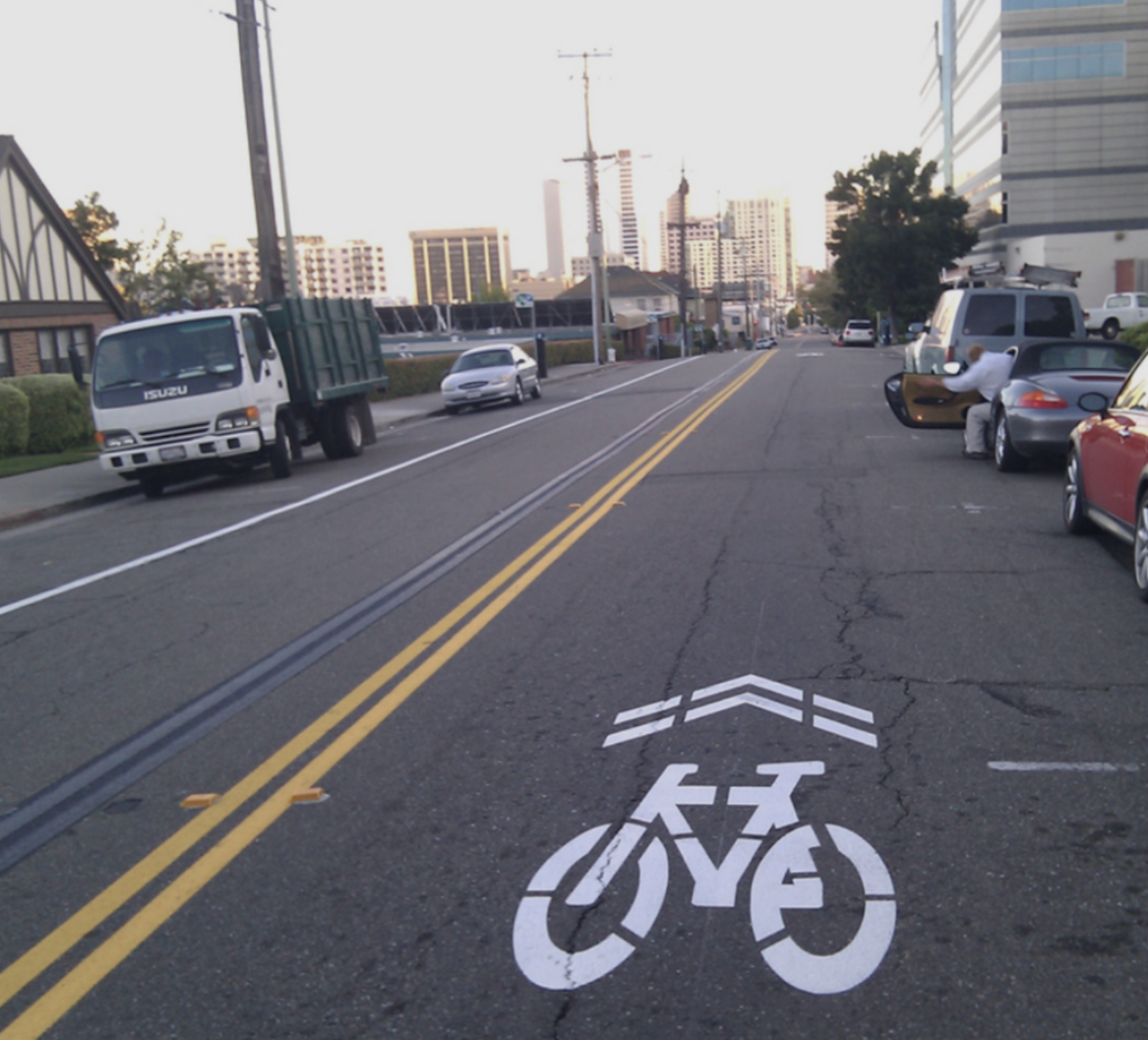 Yeah your kids will be totally safe biking to school here.