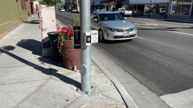 Pedestrian "beg" buttons, like this one in Idaho Falls, will no longer be built be facing the street when PROWAG becomes the standard. Image courtesy of the author.