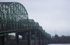 The current Columbia River Bridge is slated to be replaced with one that has room for  light rail. Photo: Wikimedia Commons