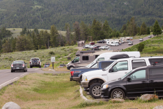 A parking lot at Yellowstone National Park. Photo: NPS/Neal Herbert
