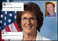 Rep. Jackie Walorski (R-Ind.) was killed with her driver Zach Potts (inset), who had tweeted aggressively. Photo: U.S. House of Representatives
