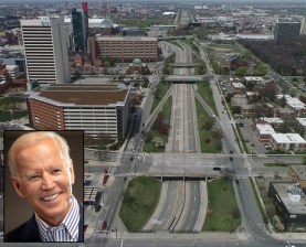 This stretch of I-375 is like a scar in Detroit. The Biden administration is encouraging change.